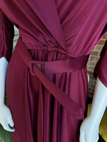 1970s does 1940s Cranberry Dress