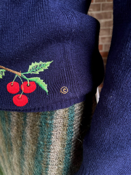 1960s Cherry Sweater