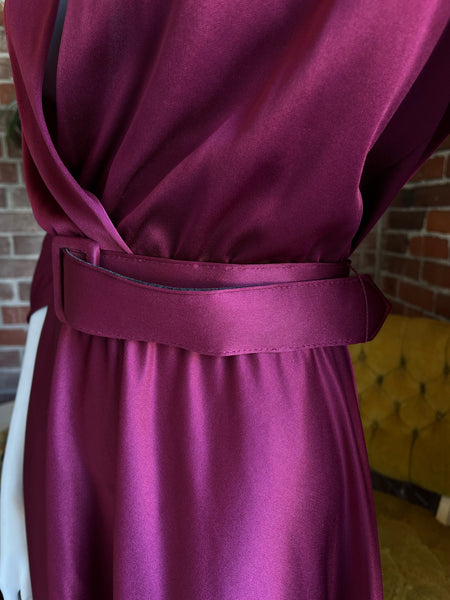 1970s does 1940s Cranberry Dress