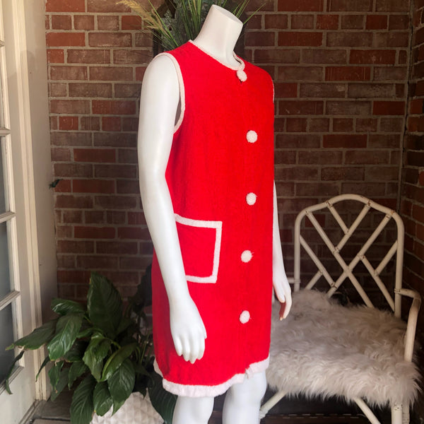 1960s Terrycloth Bathing Suit Cover Shift Dress