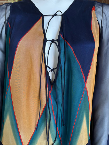 1980s does 1920s Silk Dress