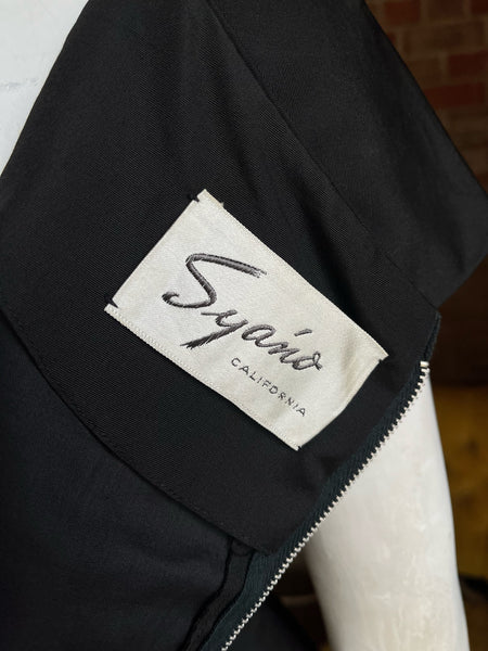 1950s Black Wiggle Dress