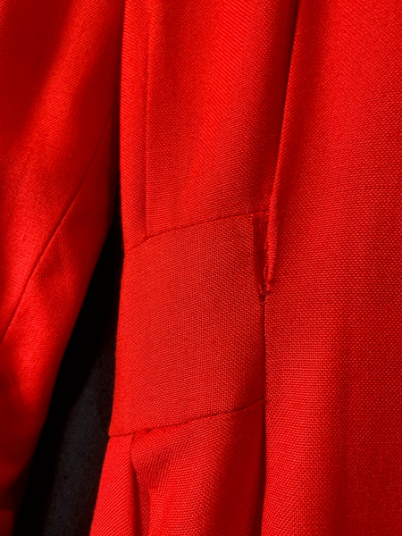 1980s Christian Dior Red and Black Dress