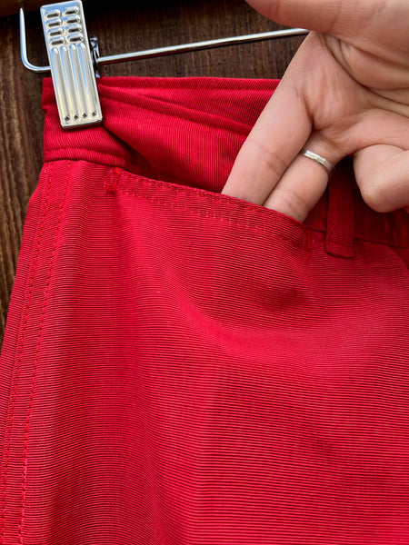 1970s Studio 54 Red Disco Pants