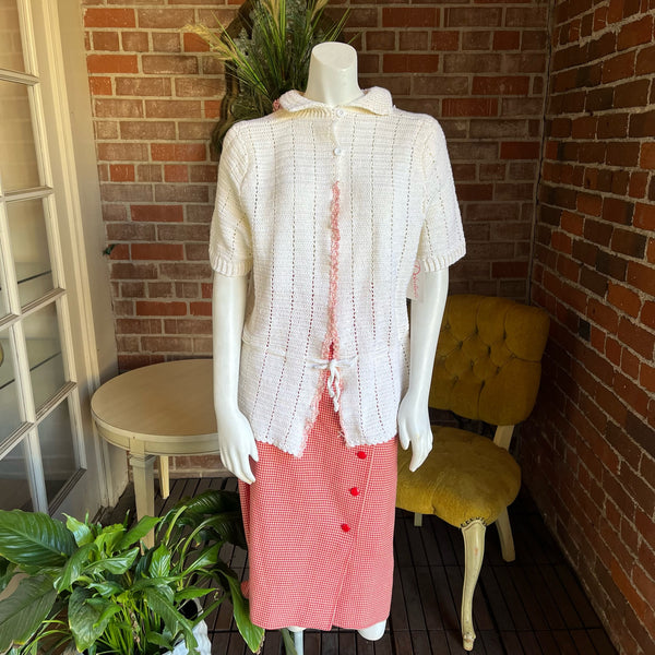 1970s does 1940s Cardigan Sweater