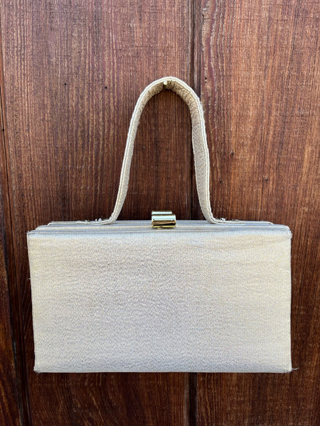 1960s Gold Lurex Box Purse