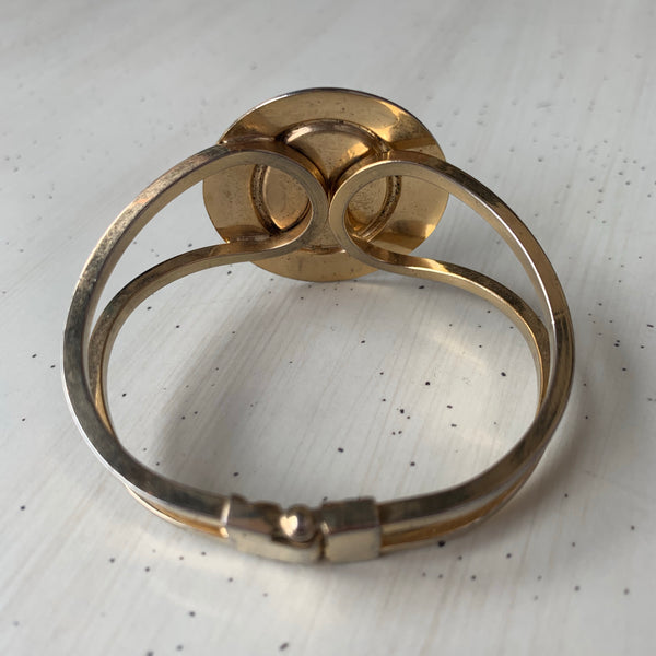 1990s Pearl Clamp Bangle