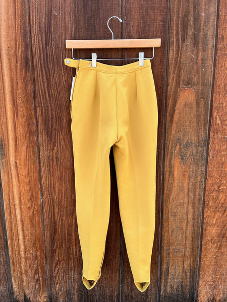 1960s Mustard Ski Pants