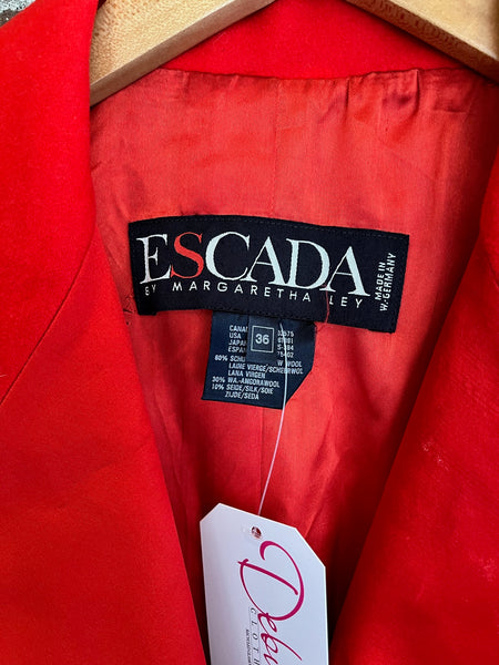 1980s Red Escada Blazer