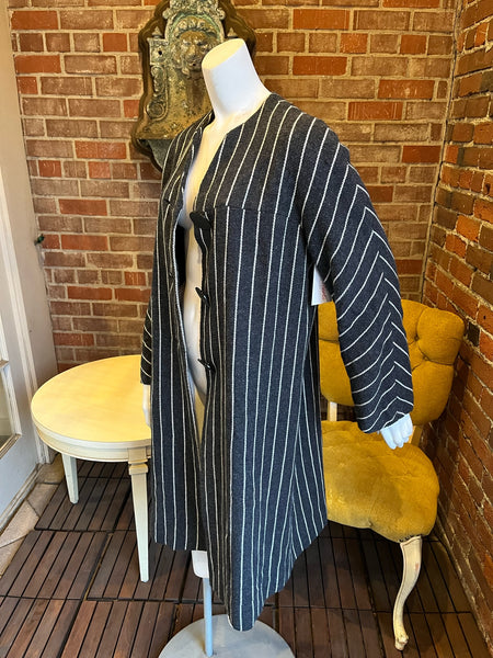 1960s Gray Pinstripe Coat
