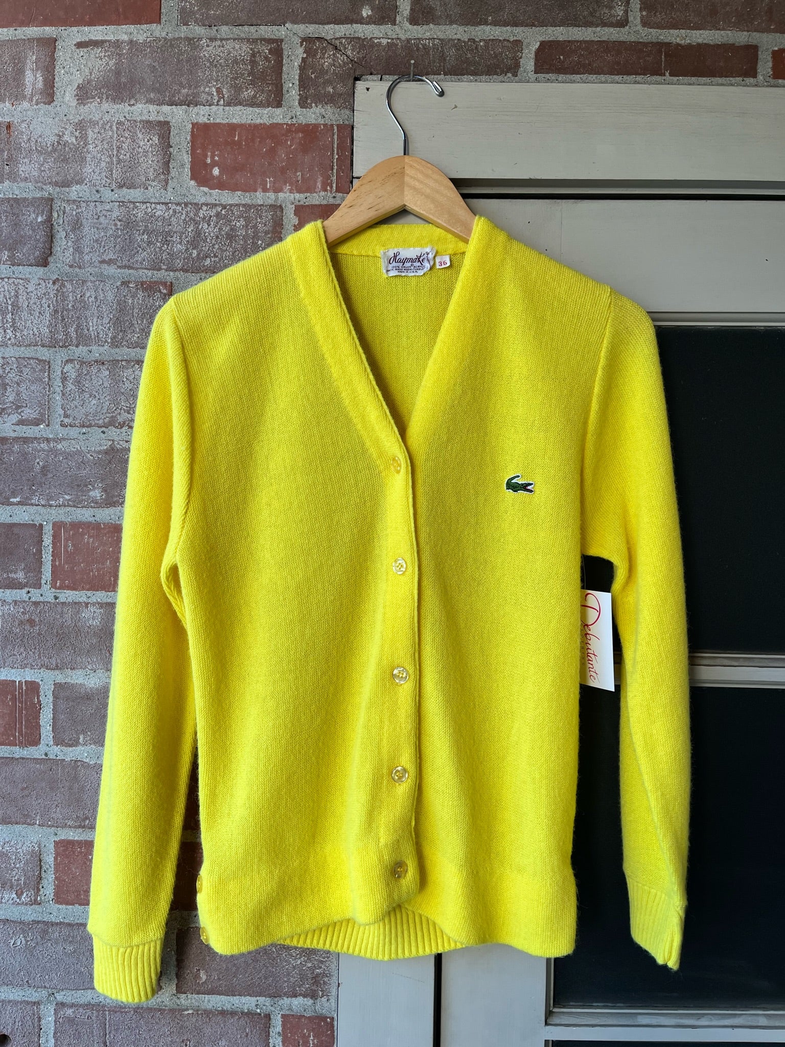 70s Haymaker LACOSTE カラーブロック パイルニットトレーナー Relaxed 