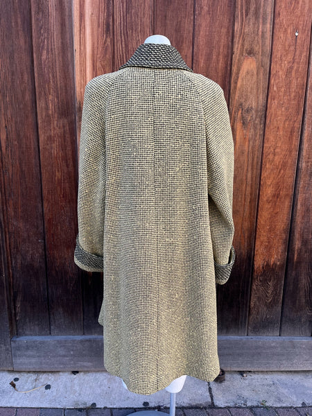 1960s Chartreuse Tweed Coat