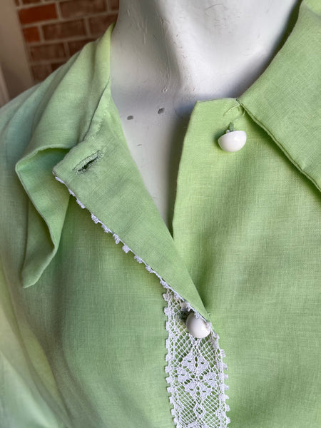 1960s Lime Green Dress