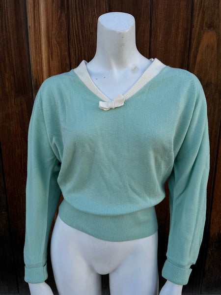 1950s Mint Green Sweater