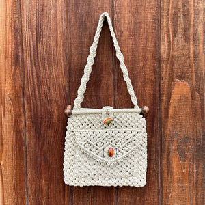 1970s Macrame Bag