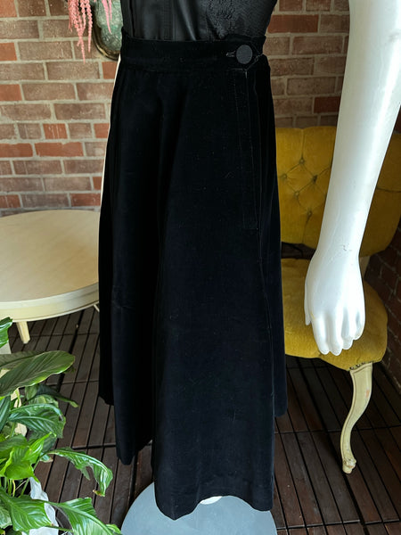 1950s Velvet Aline Skirt