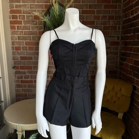 1970s Black Gym Shorts