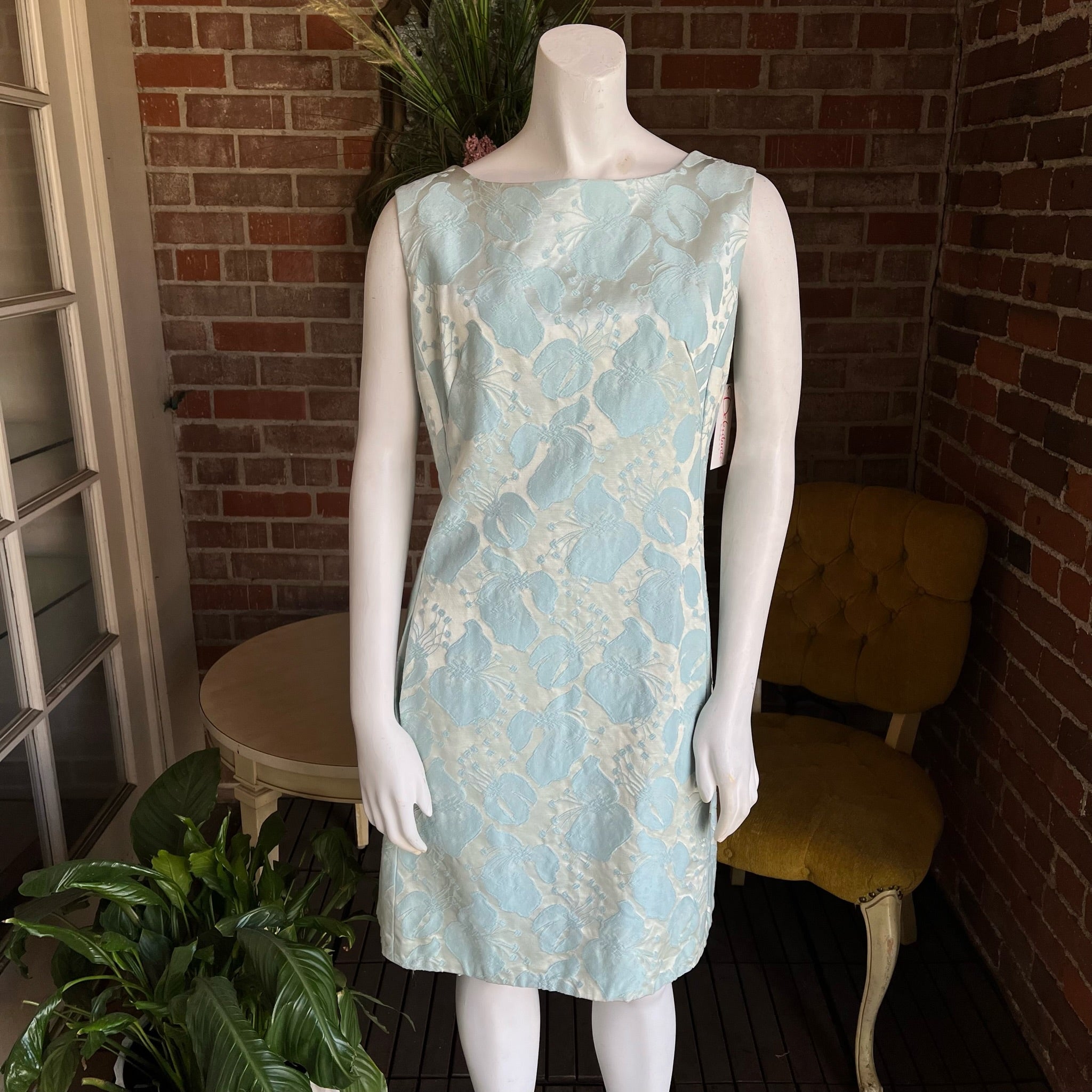brocade mini shift dress 1960s Mini Brocade Dress
