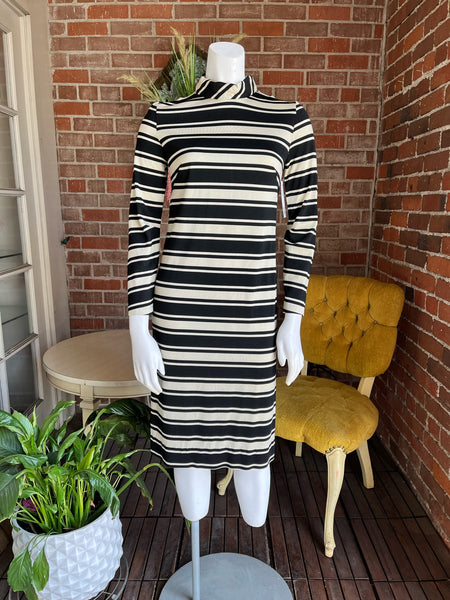 1960s Acrylic Striped Dress