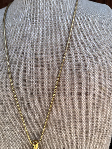 1980s Two Tone Enamel Necklace