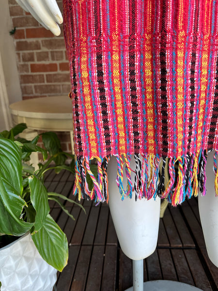 Woven Strapless Mexican Dress
