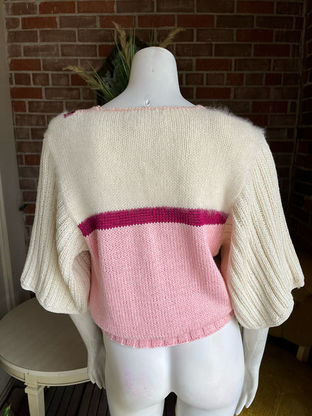 1980s Angora Kimono Sleeves Sweater