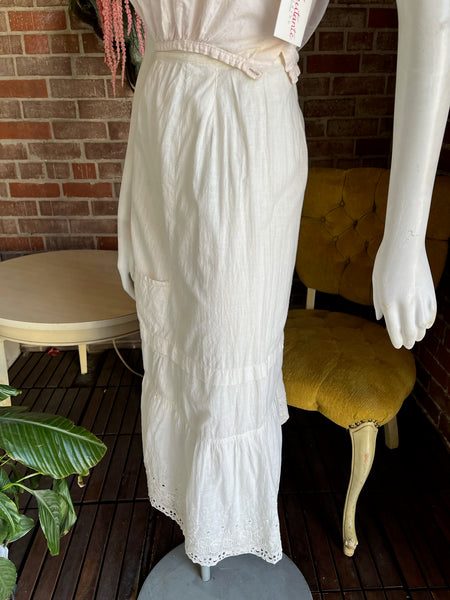 Victorian 1900s Cotton Skirt