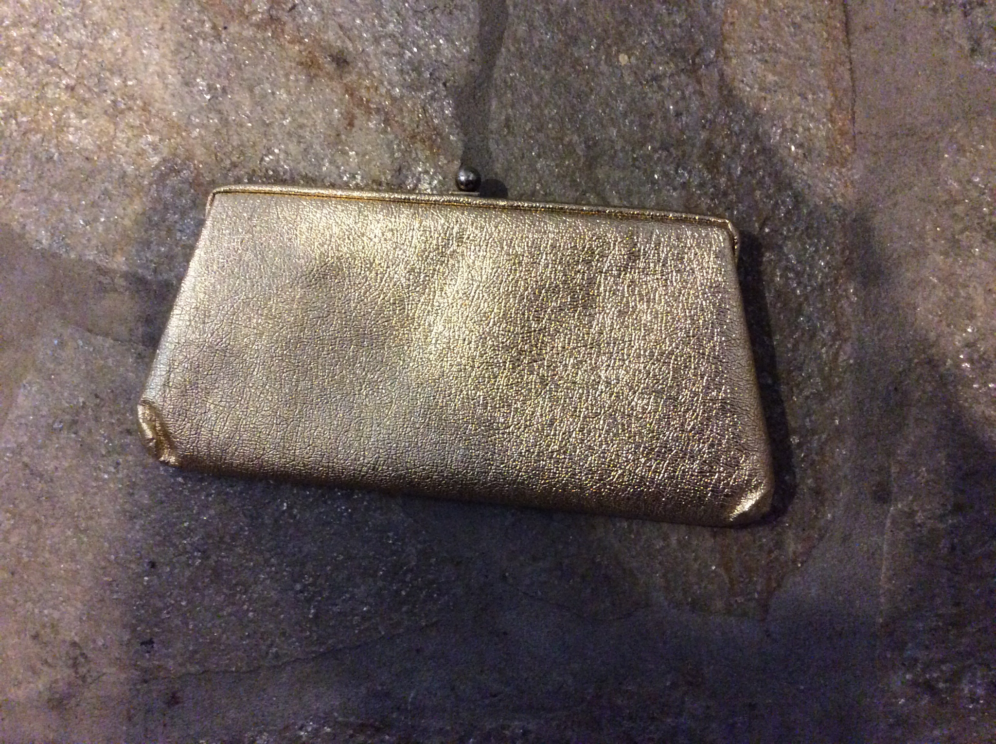 60s gold clutch
