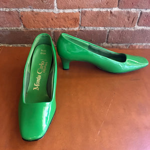 1960s Apple Green Heels