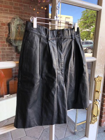 1980s leather shorts