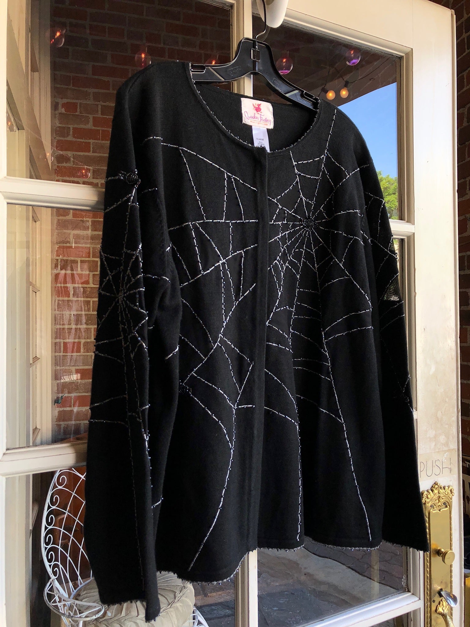 spider web cardigan