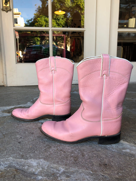 pink cowboy boots
