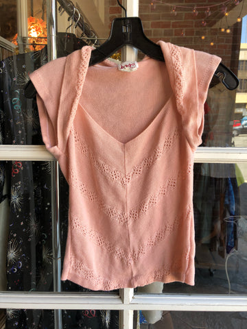 vintage dusty knit top 1970s
