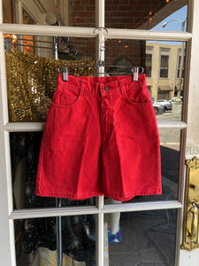 lee red shorts