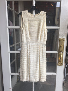 1960s Cream Tassels Dress