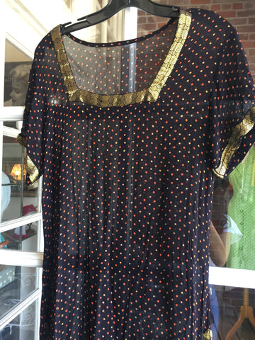 vintage sari sheer dress