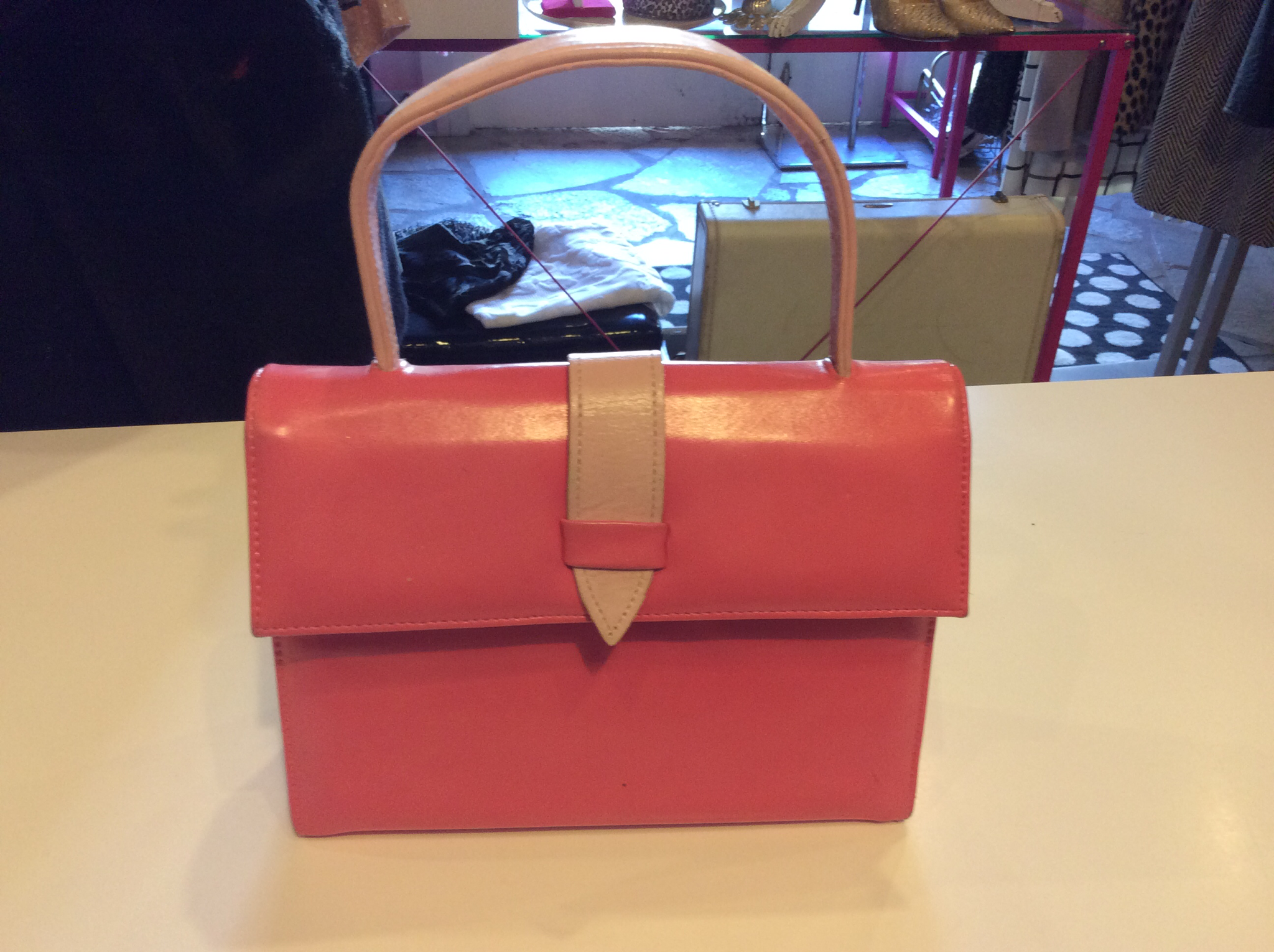 50s pink purse