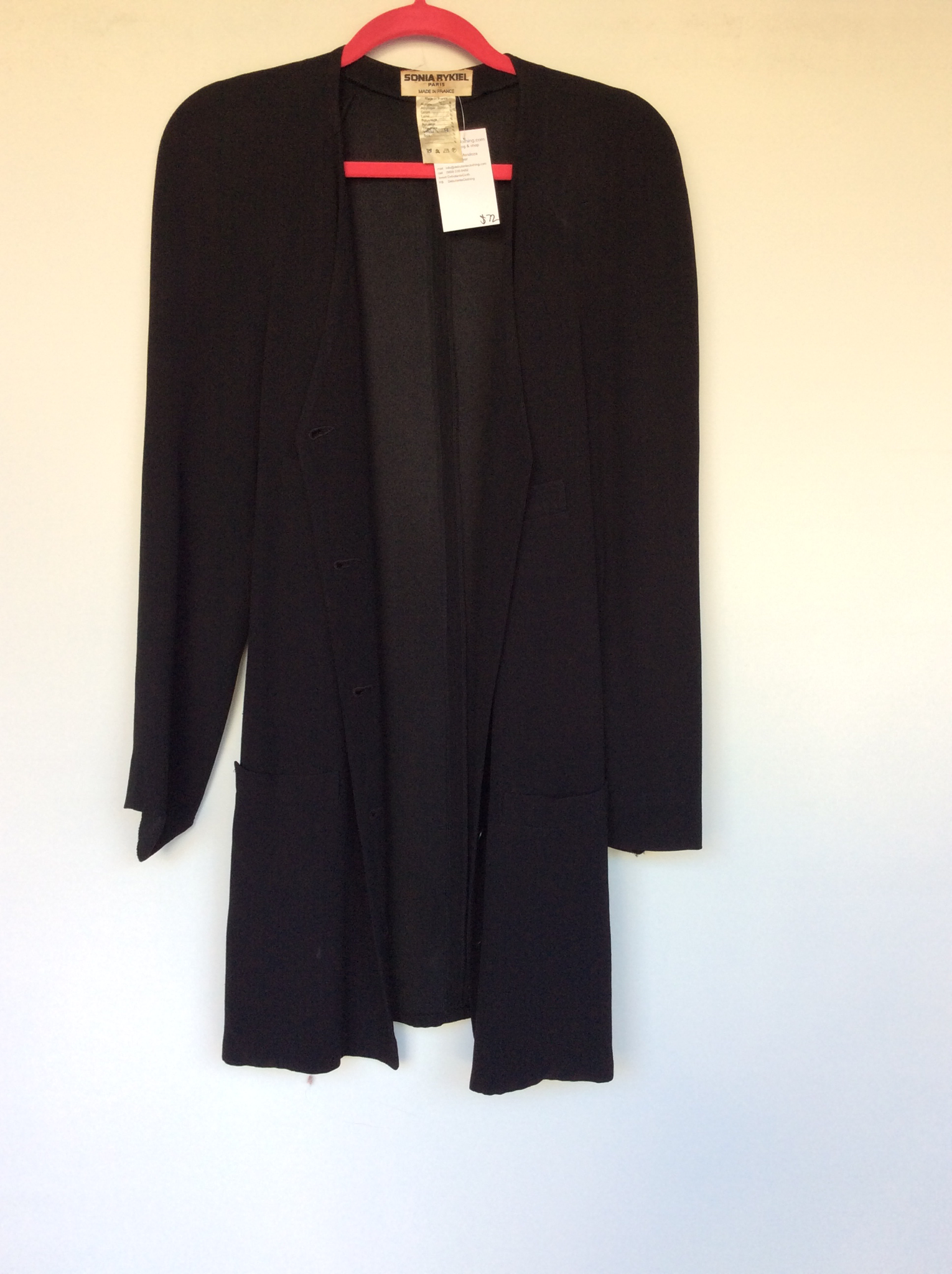 Black Sonia Rykiel coat