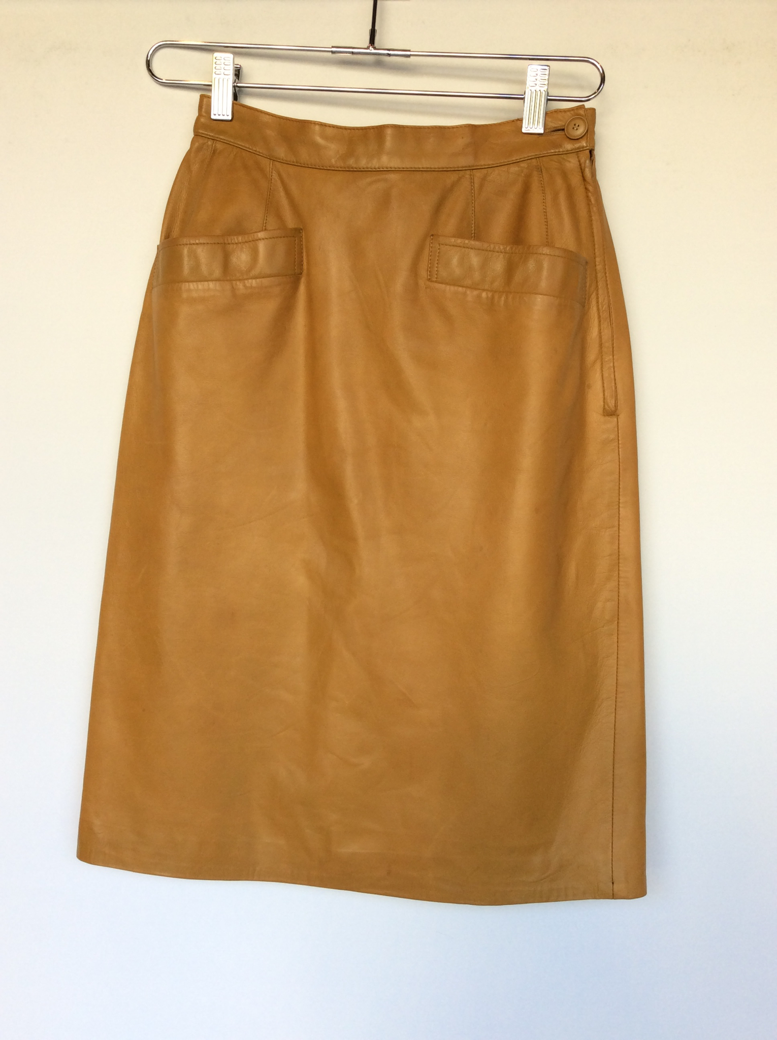 Ysl leather skirt
