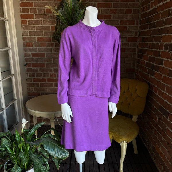 1960s Purple Sweater Set