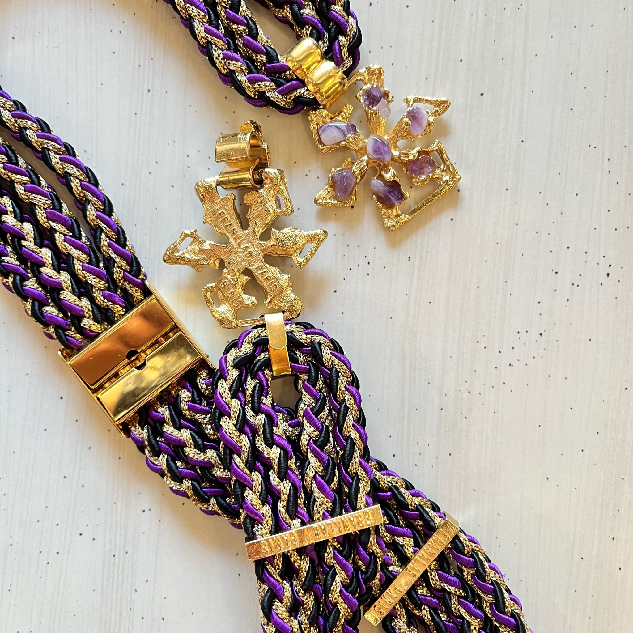 1980s Amethyst Belt by Frank Lab Paris display picture 3