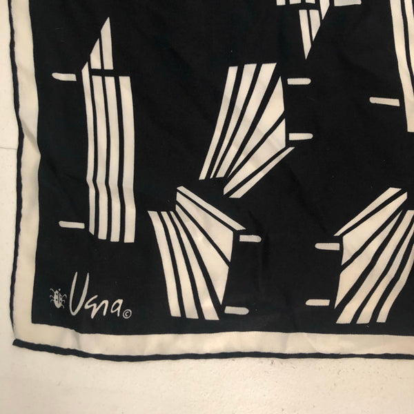 1960 Vera Park Bench novelty print scarf