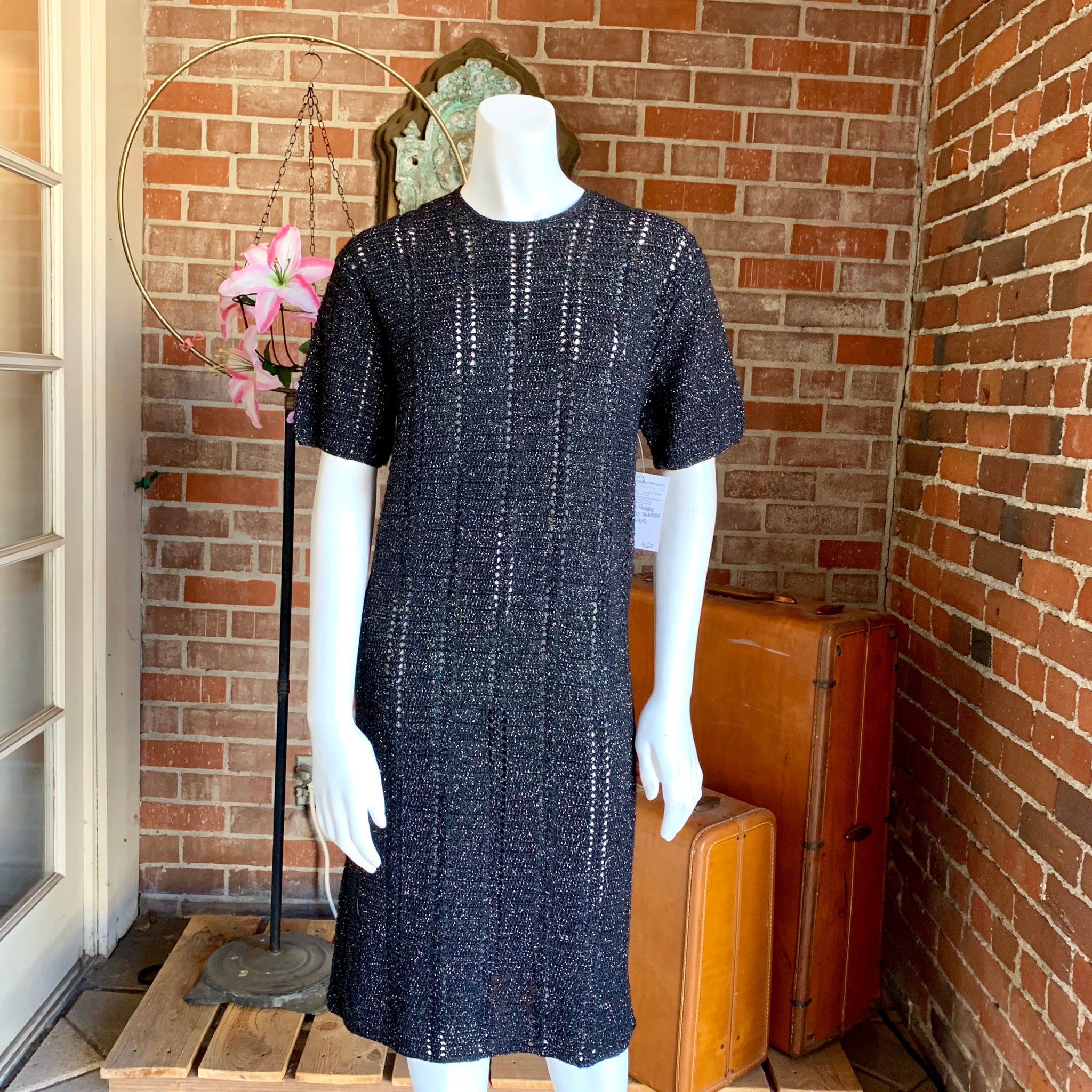 1960’s Rainbow Crochet Sweater Dress