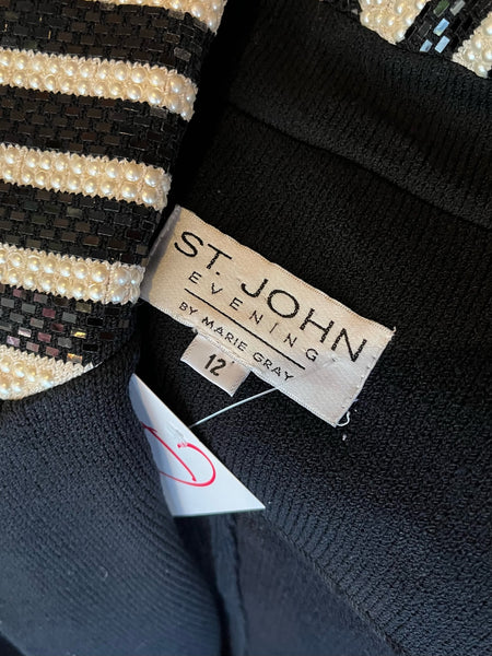 1980s St. John Evening Pearl Jacket