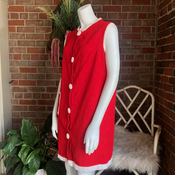1960s Terrycloth Bathing Suit Cover Shift Dress