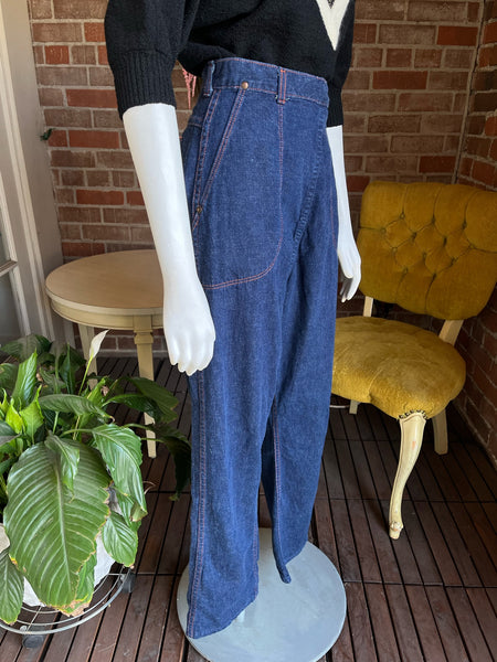 1950s Side Zip Sanforized Jeans 32”