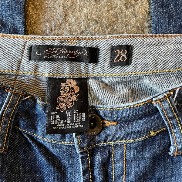 Y2K Ed Hardy by Chris Audigier Skull Jeans