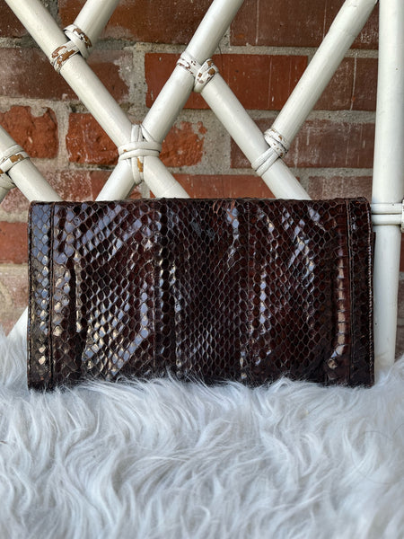 1970s Brown Snake Clutch