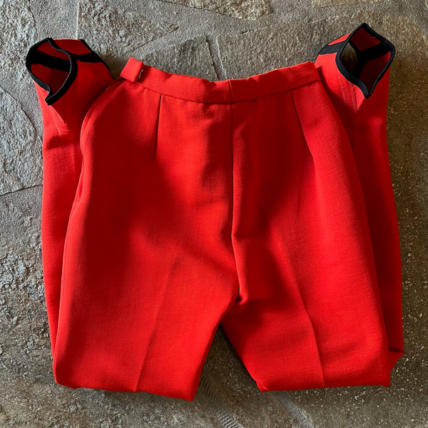 1960s Red Ski Pants