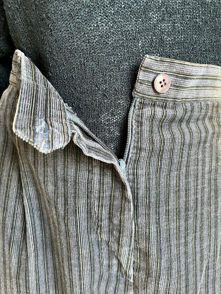 1970s Corduroy Cropped Pants Paris